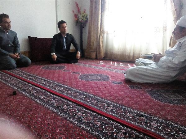 دیدار سرپرست شبکه بهداشت و درمان با ملا احمد شیخی امام جمعه شهرستان ثلاث باباجانی