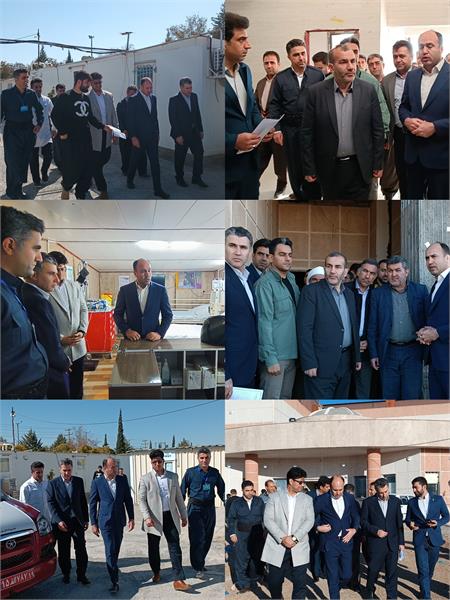 استاندار کرمانشاه از اجرای پروژه بیمارستان ۳۲ و تختخوابی شهرستان بازدید نمودند.