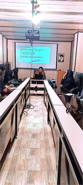 کارگاه پیشگیری از خودکشی در شبکه بهداشت و درمان شهرستان ثلاث باباجانی برگزار گردید.